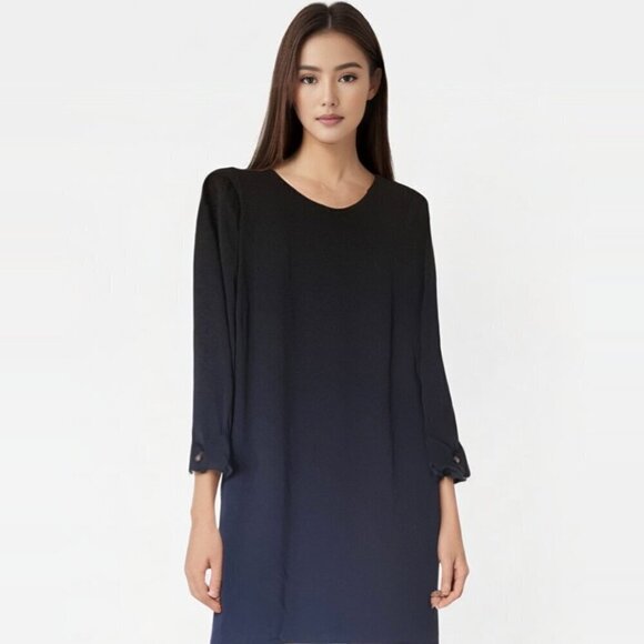 Zara Basic Collection black dress with necklace accent Career Size Small - Picture 2 of 9